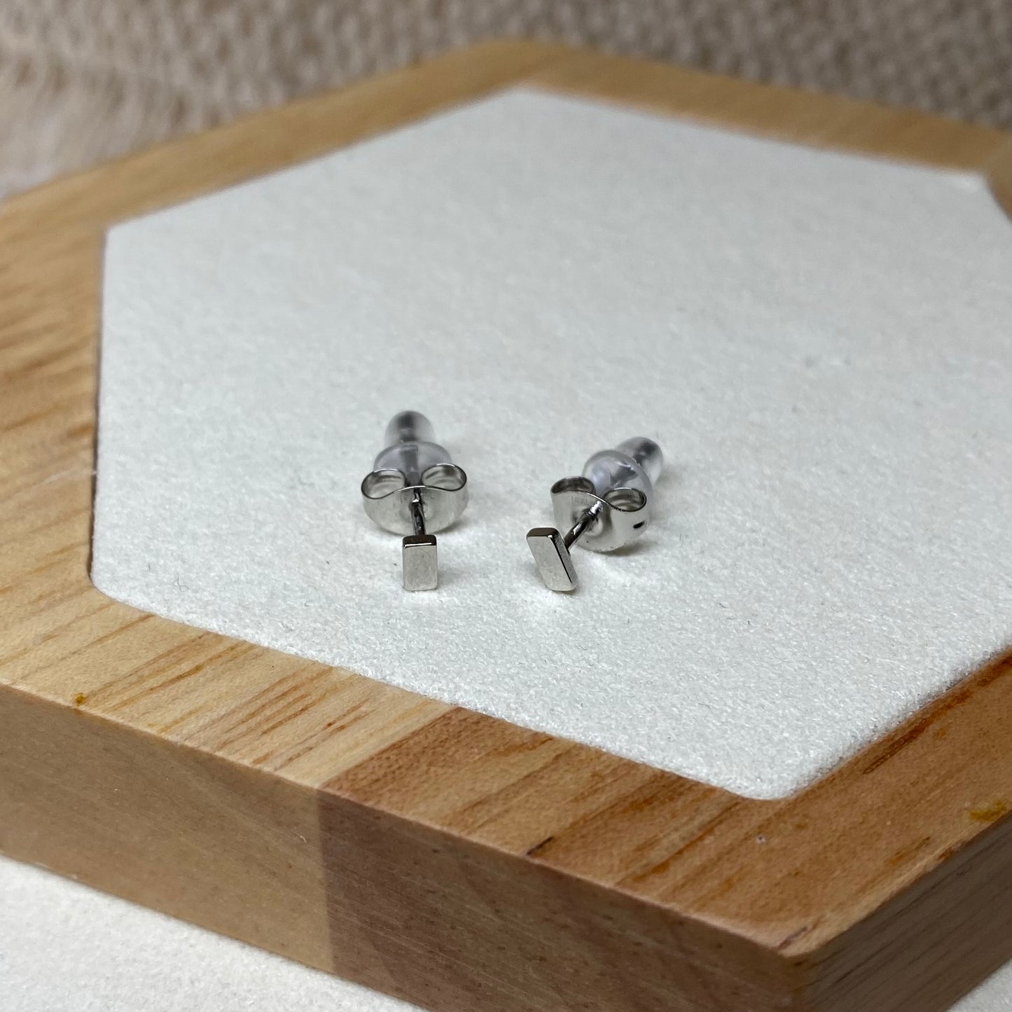 Mini Boucles D’oreilles Rectangle